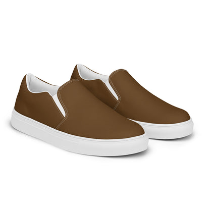 Men’s slip-on canvas shoes - Whiskey Brown