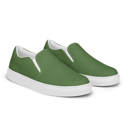 Men’s slip-on canvas shoes - Combat Green