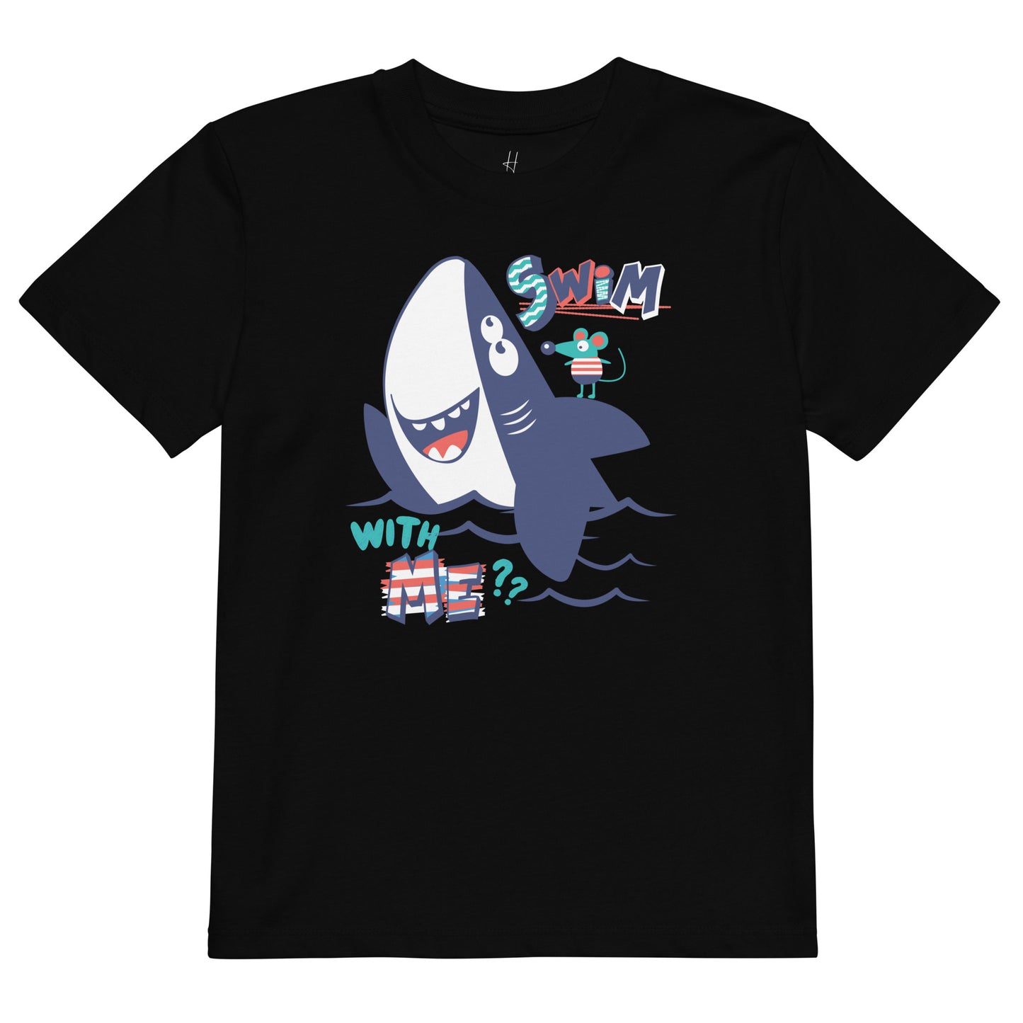 Organic cotton kids t-shirt - Swim With Me