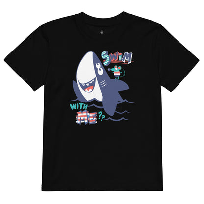 Organic cotton kids t-shirt - Swim With Me