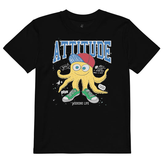 Organic cotton kids t-shirt - Attitude Monster
