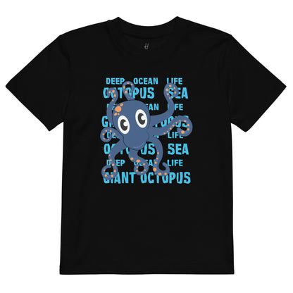 Organic cotton kids t-shirt - Giant Octopus