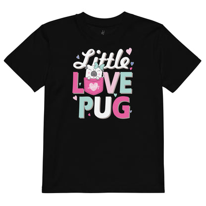 Organic cotton kids t-shirt - Little Love Pug