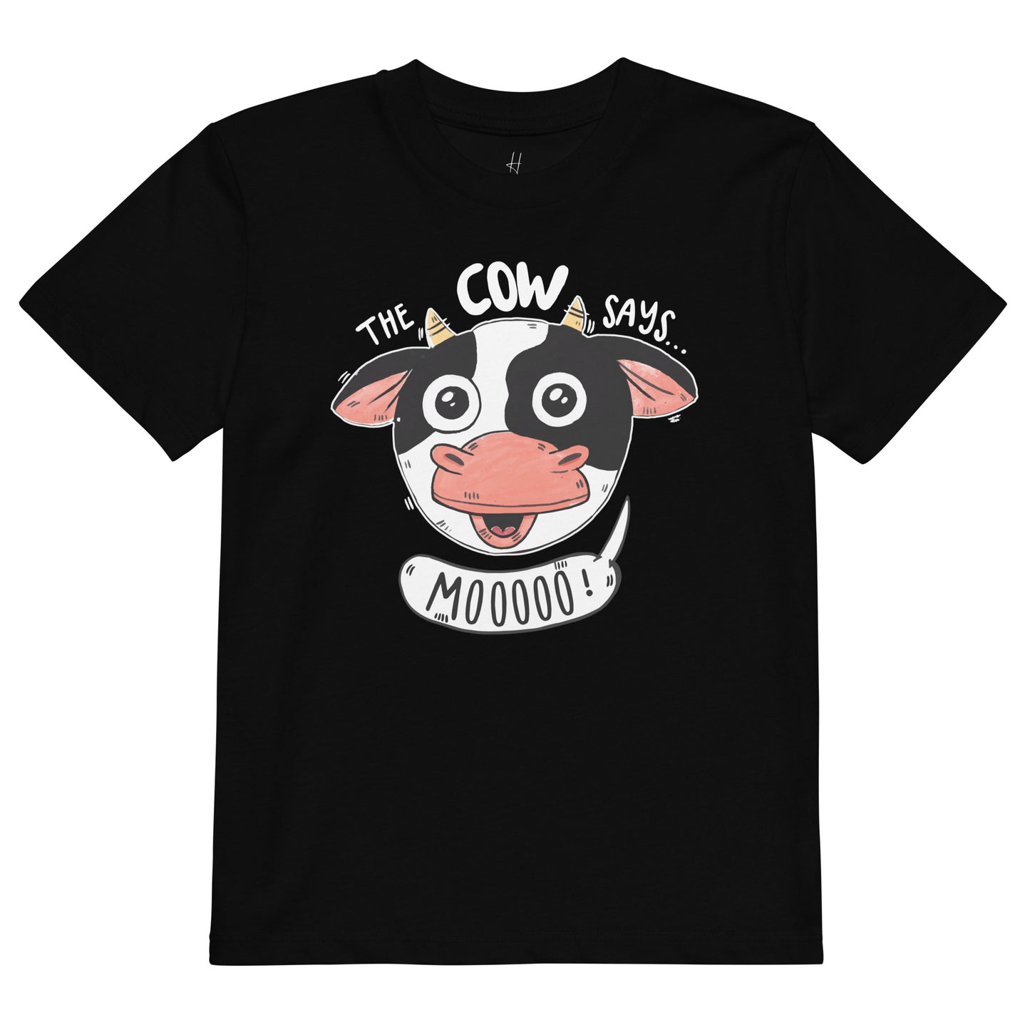 Organic cotton kids t-shirt - The Cow Says Mooooo