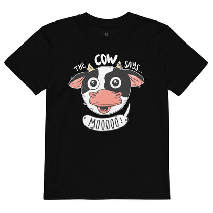 Organic cotton kids t-shirt - The Cow Says Mooooo