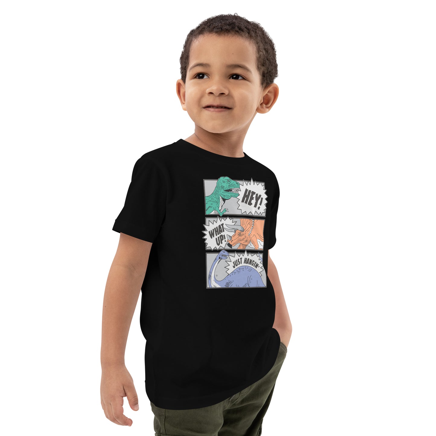 Organic cotton kids t-shirt - Dinosaur Friends Club