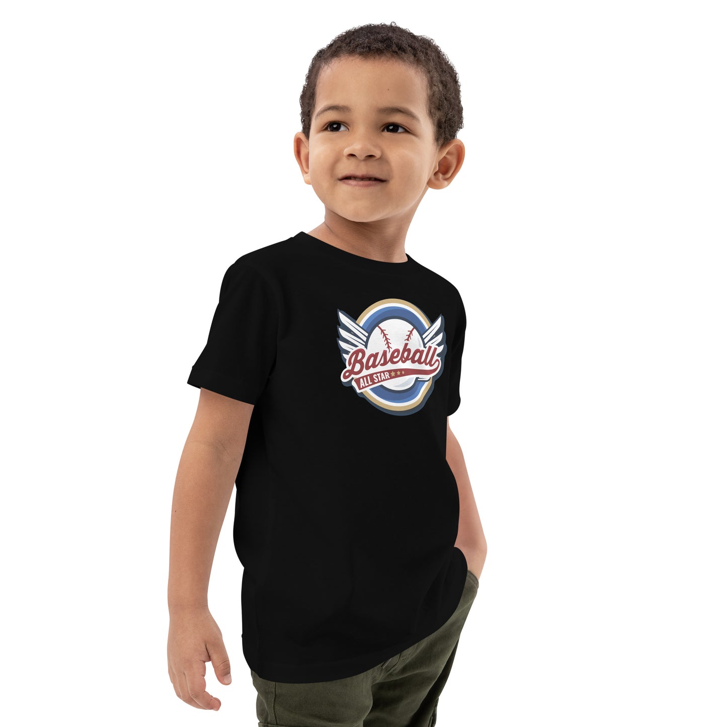 Organic cotton kids t-shirt - Baseball All Star