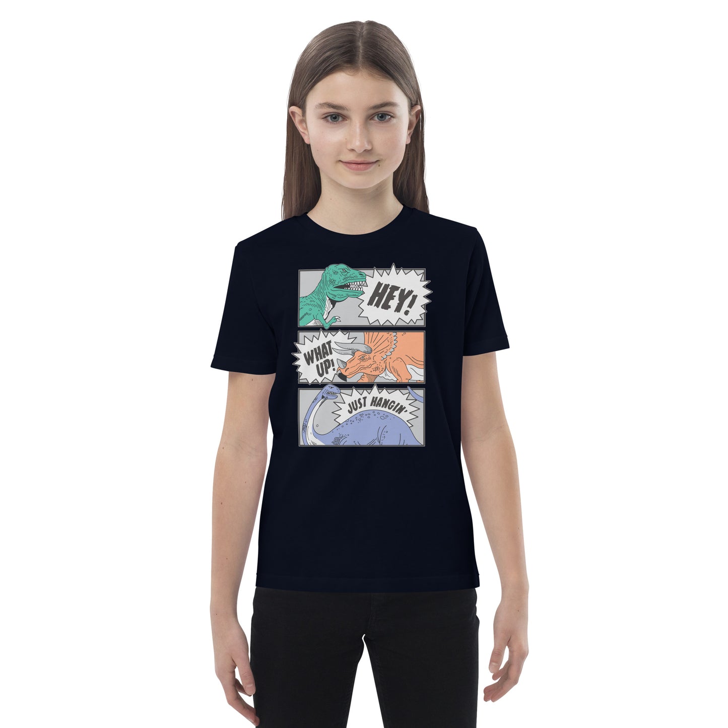 Organic cotton kids t-shirt - Dinosaur Friends Club