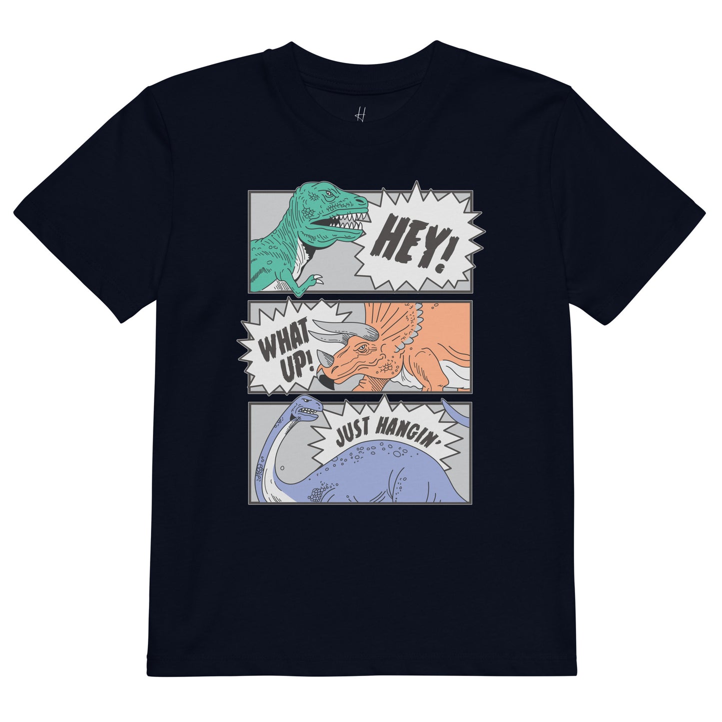 Organic cotton kids t-shirt - Dinosaur Friends Club
