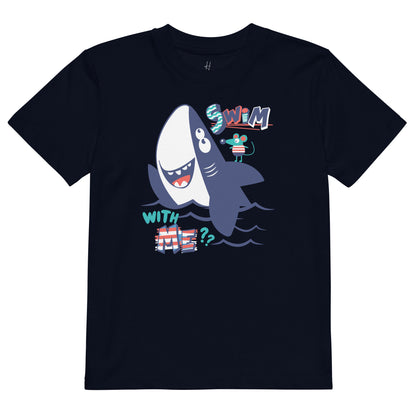 Organic cotton kids t-shirt - Swim With Me