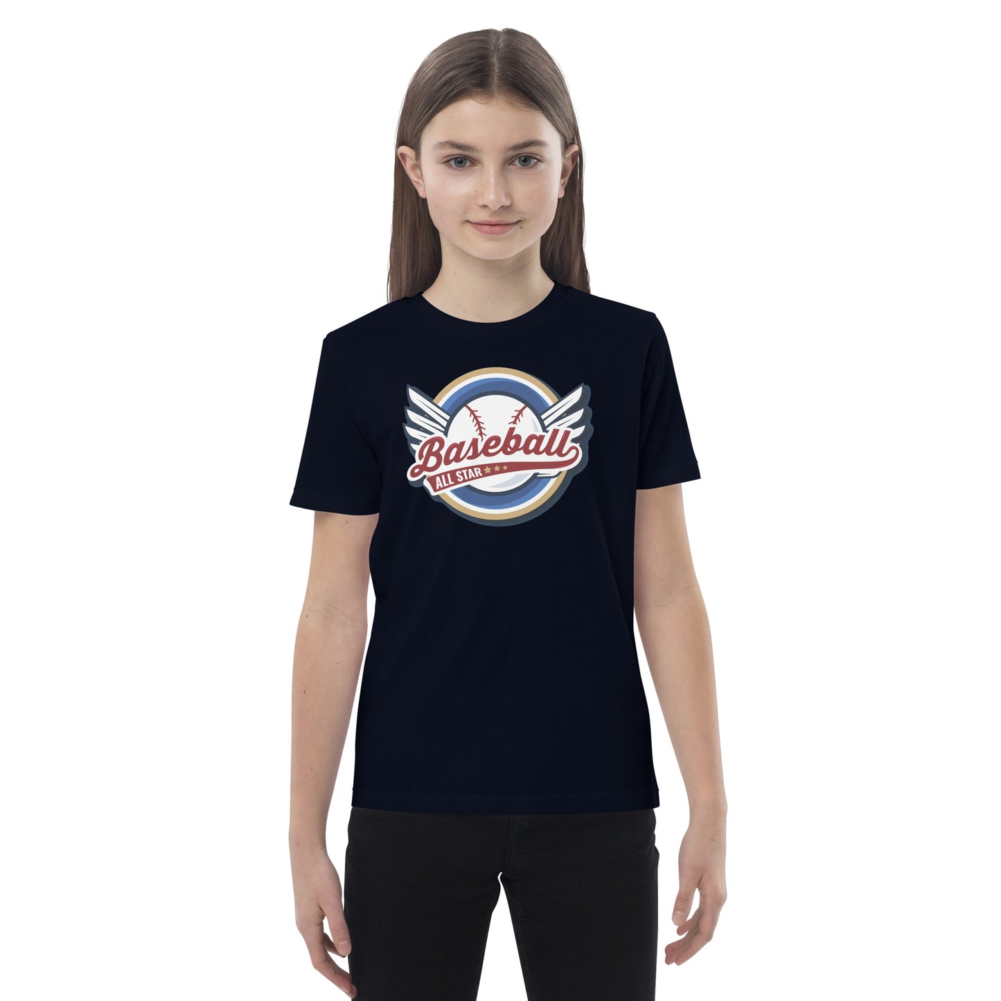 Organic cotton kids t-shirt - Baseball All Star