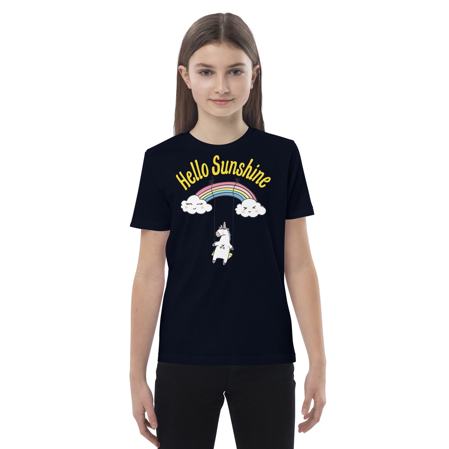 Organic cotton kids t-shirt - Hello Sunshine