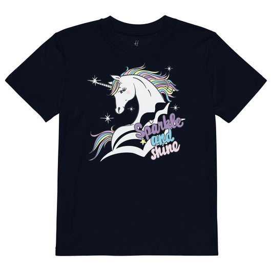 Organic cotton kids t-shirt - Sparkle and Shine