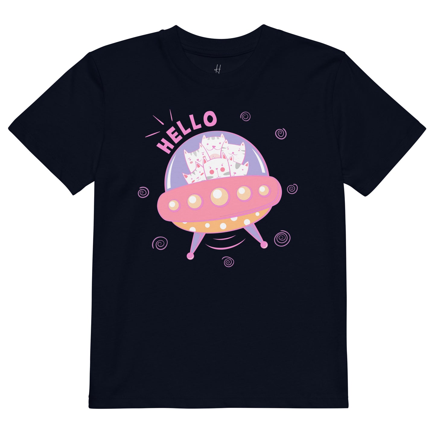 Organic cotton kids t-shirt - Space Cats