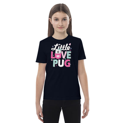 Organic cotton kids t-shirt - Little Love Pug