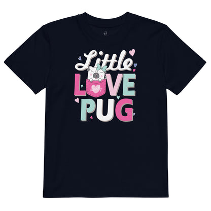 Organic cotton kids t-shirt - Little Love Pug