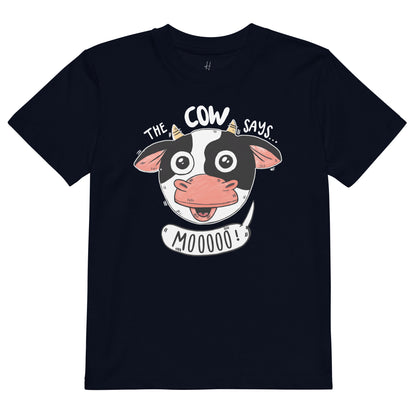 Organic cotton kids t-shirt - The Cow Says Mooooo