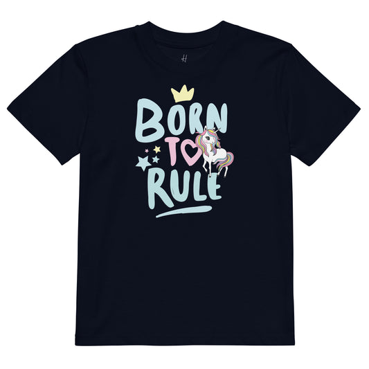 Organic cotton kids t-shirt - Born to Rule