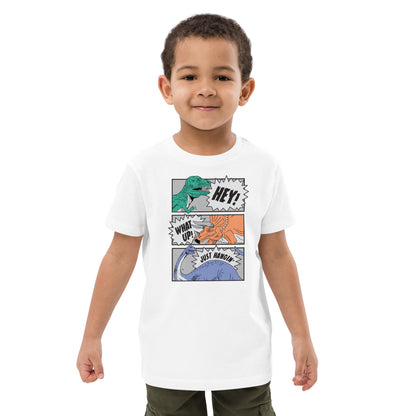 Organic cotton kids t-shirt - Dinosaur Friends Club