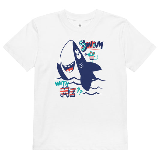 Organic cotton kids t-shirt - Swim With Me