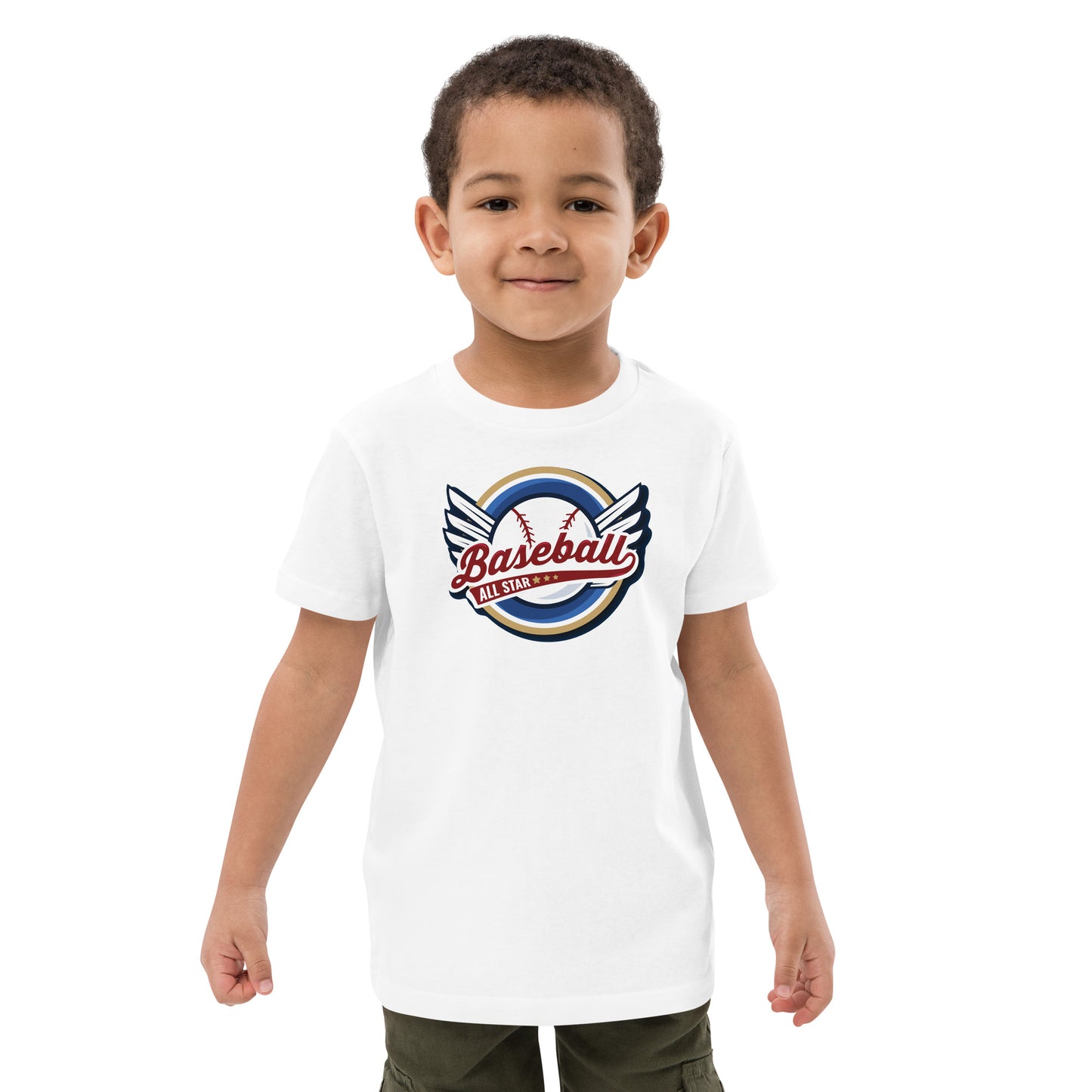 Organic cotton kids t-shirt - Baseball All Star