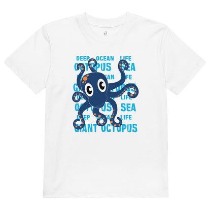 Organic cotton kids t-shirt - Giant Octopus