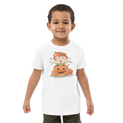 Organic cotton kids t-shirt - Jack in a Pumpkin