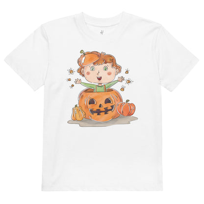 Organic cotton kids t-shirt - Jack in a Pumpkin