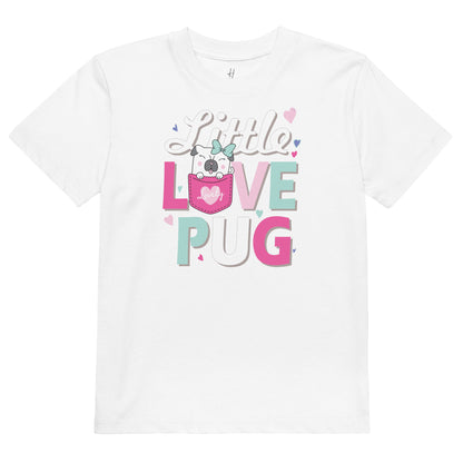 Organic cotton kids t-shirt - Little Love Pug