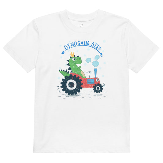 Organic cotton kids t-shirt - Dinosaur Beep