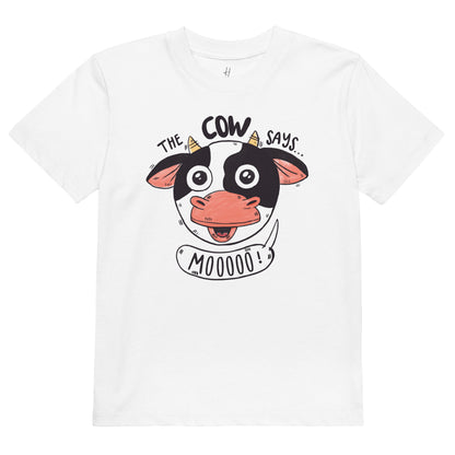 Organic cotton kids t-shirt - The Cow Says Mooooo