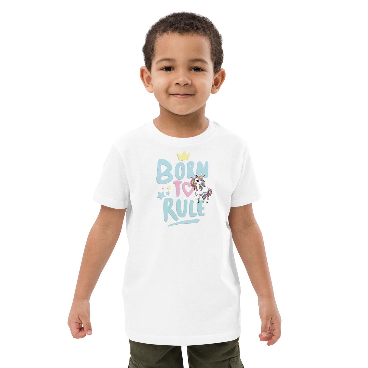 Organic cotton kids t-shirt - Born to Rule