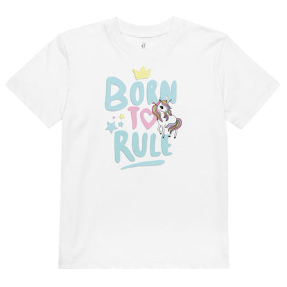Organic cotton kids t-shirt - Born to Rule