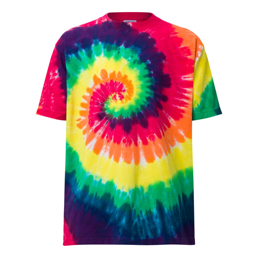 Oversize-Batik-T-Shirt – Retro Swirl