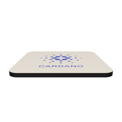 Champaigne Cork-Back Coaster - Cardano Logo, Stacked
