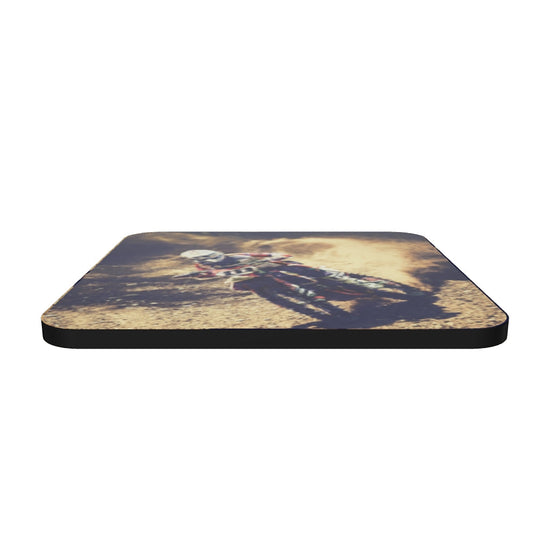 "Dirt Biker" Cork-back coaster