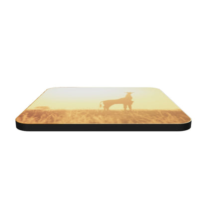 "Giraffe at Sunset" Cork-back coaster
