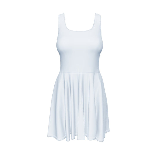 Sleeveless Skater Dress - Baby Blue