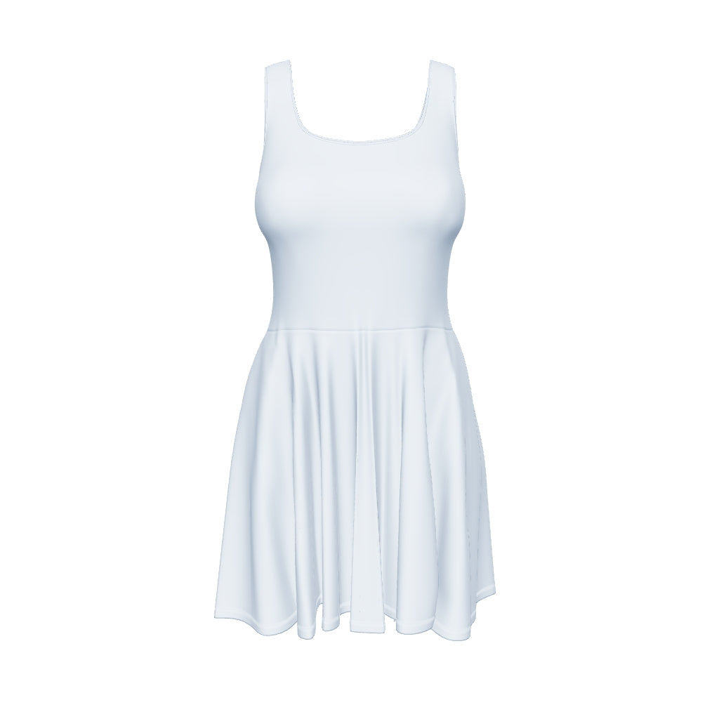 Sleeveless Skater Dress - Baby Blue
