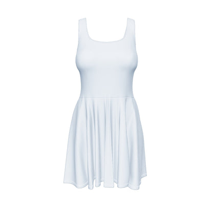 Sleeveless Skater Dress - Baby Blue