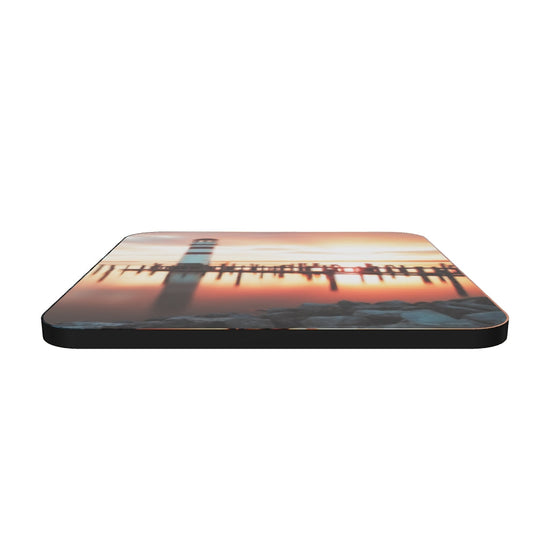 "Sunset Sentinel" Cork-back coaster