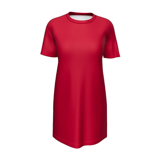 T-shirt Dress - Burgundy