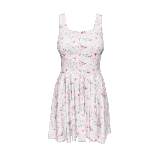 Watercolor Rose Garden Skater Dress