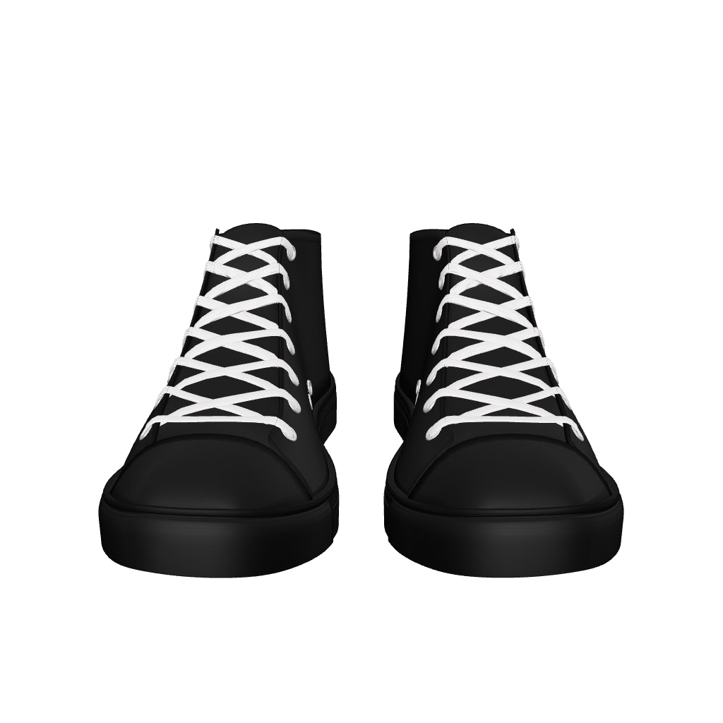 Women’s high top canvas shoes - Classic Black