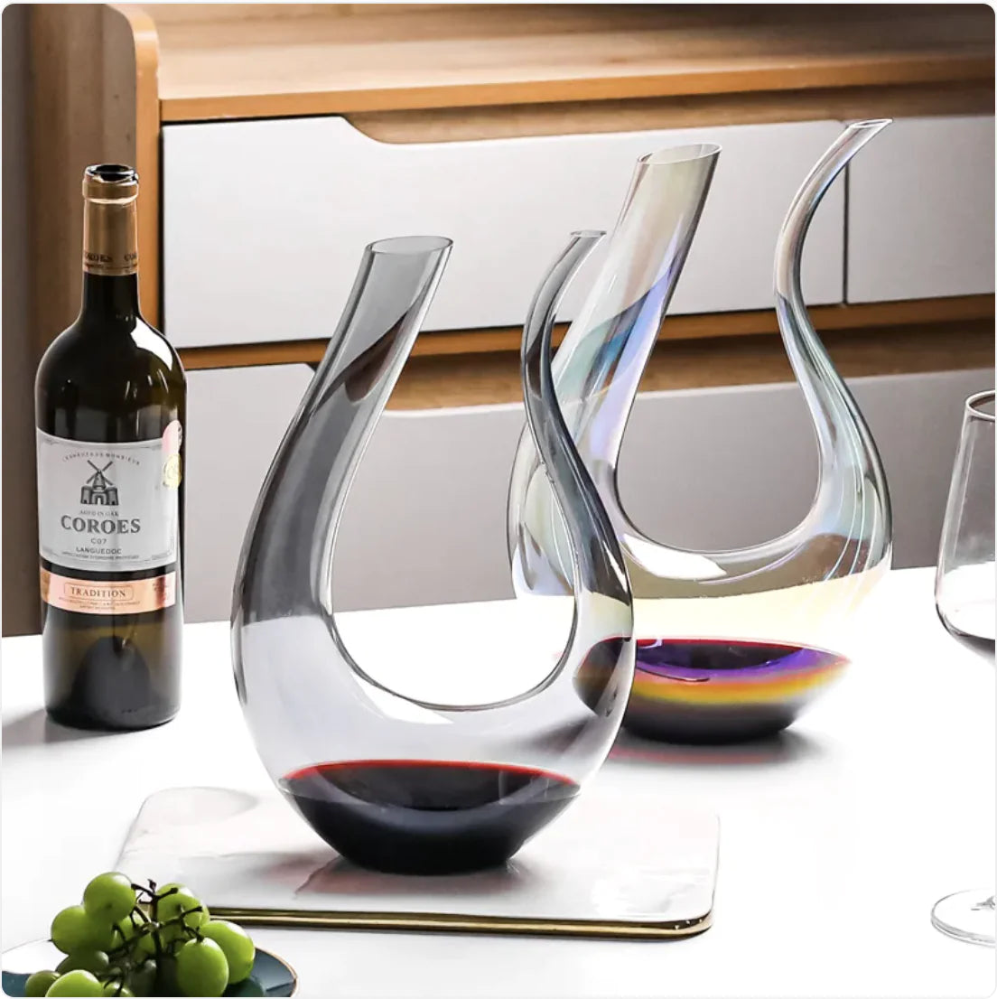 Artisan U-Shaped Wine Decanter