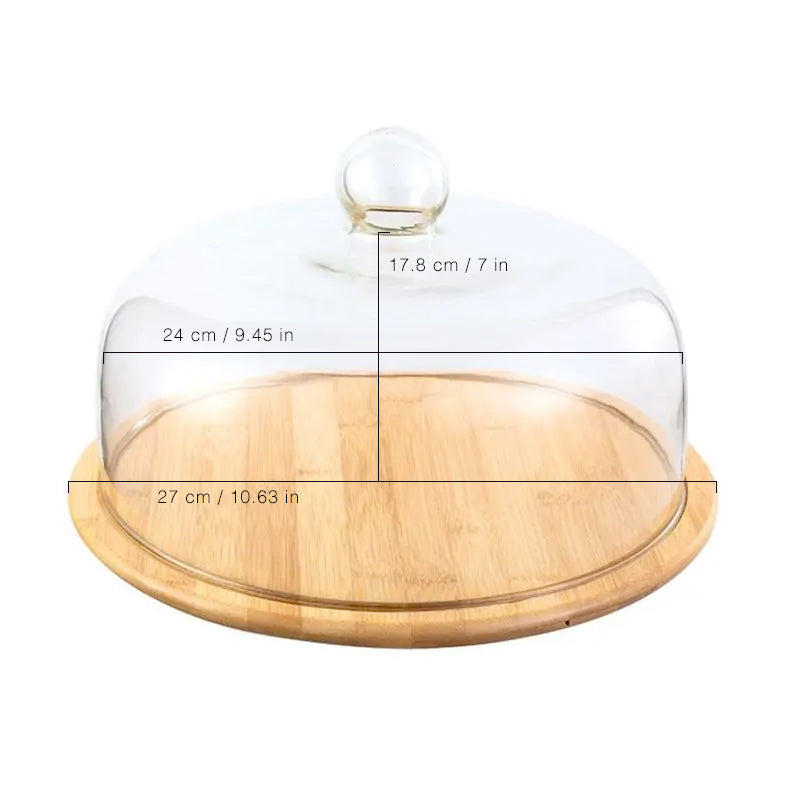 Bamboo & Glass Cake Cover