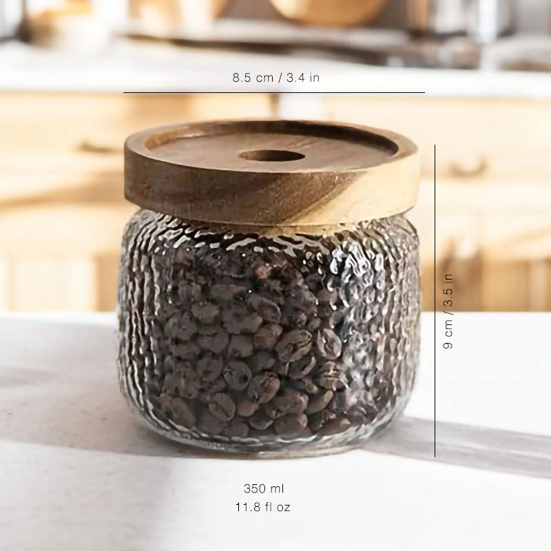 Classic Glass Canister with Natural Wood Lid