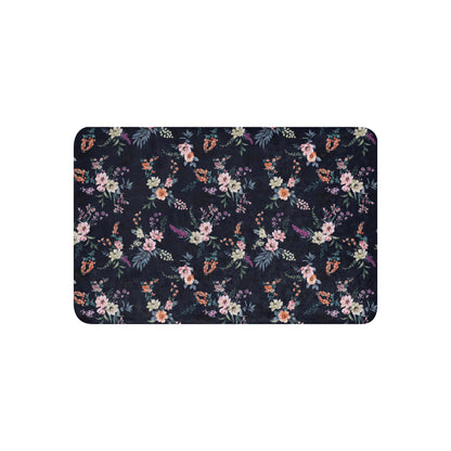 Sherpa blanket - Midnight Blooms