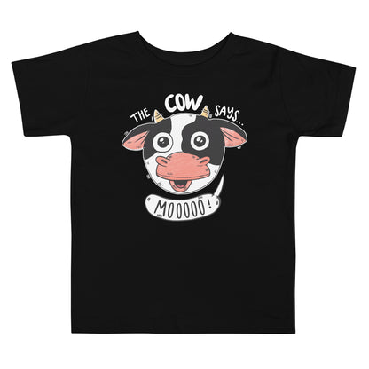 Toddler Short Sleeve Tee - The Cow Says Mooooo