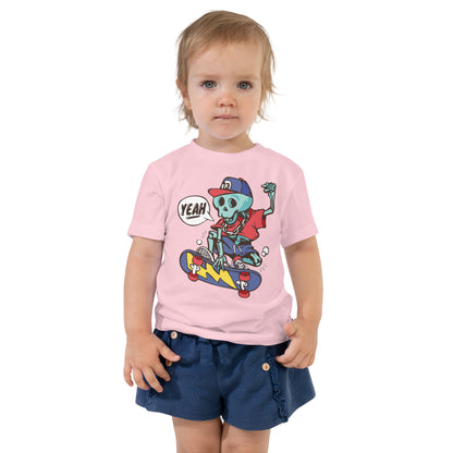 Toddler Short Sleeve Tee - Skeleton Skater